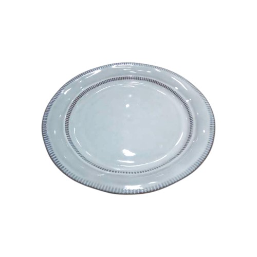 PLATE CERAMIC 22CM MS001-2 WHITE