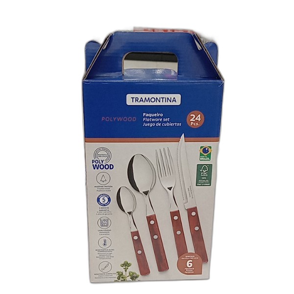 TRAMONTINA TABLEWARE SET 24PC