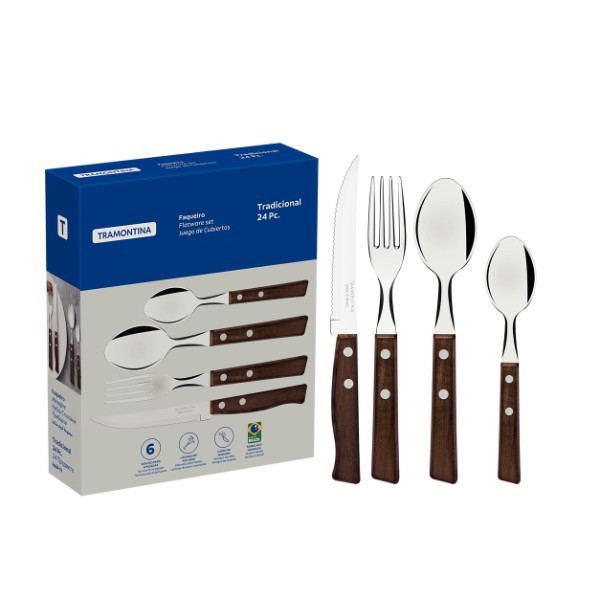 TRAMONTINA TABLEWARE SET 24PC