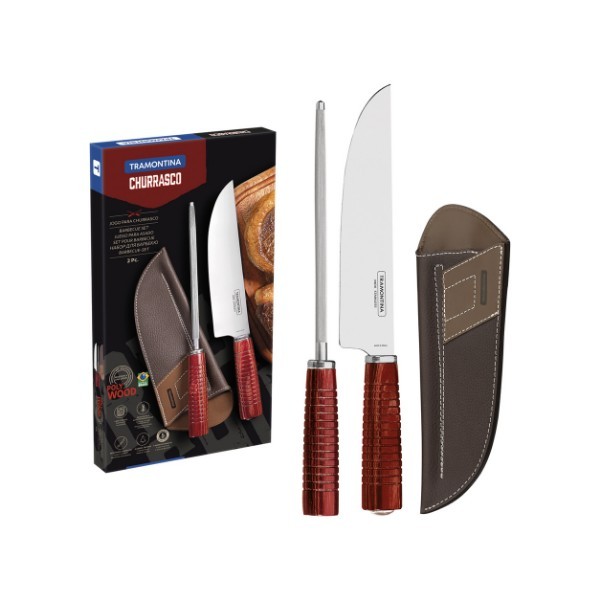 TRAMONTINA KNIFE-SHARPENER SET 2PC