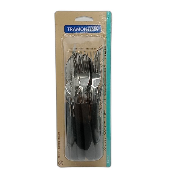 TRAMONTINA FLATWARE SET 12PC