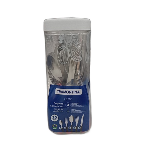 TRAMONTINA FLATWARE SET 20PC