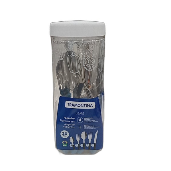 TRAMONTINA FLATWARE SET 20PC