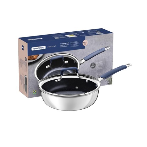 TRAMONTINA DEEP FRYING PAN 24CM