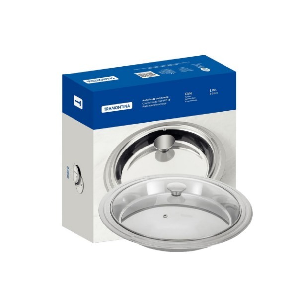 TRAMONTINA CICLO ROUND SERVING DISH W-LID 30CM