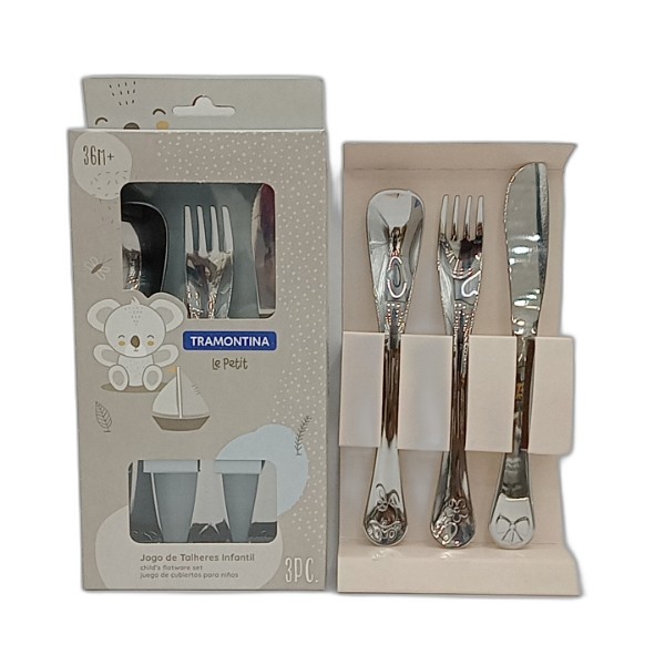 TRAMONTINA LE PETIT KIDS CUTLERY SET 3PC