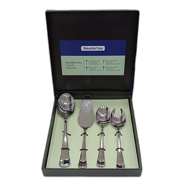 TRAMONTINA MONACO SERVING UTENSIL SET 4PC