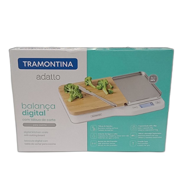 TRAMONTINA DIGITAL KITCHEN SCALE W-CUTTING BOARD