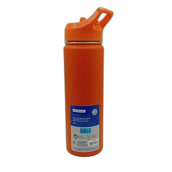 TRAMONTINA BOTTLE W-STRAW 650ML