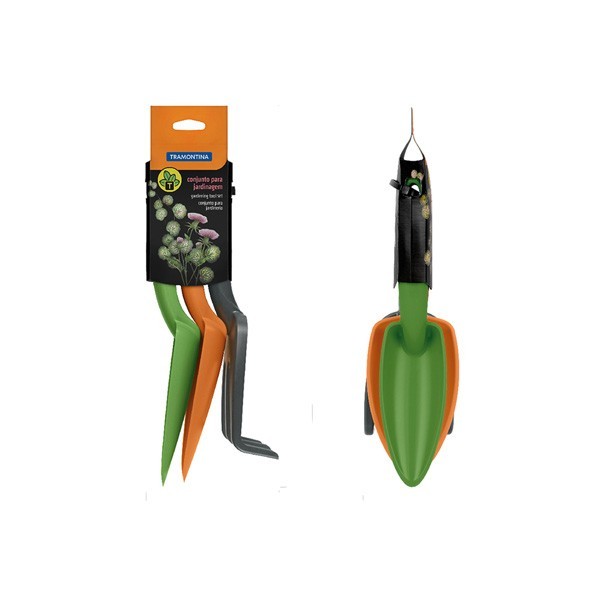 TRAMONTINA PLASTIC GARDEN TOOL SET 3PC