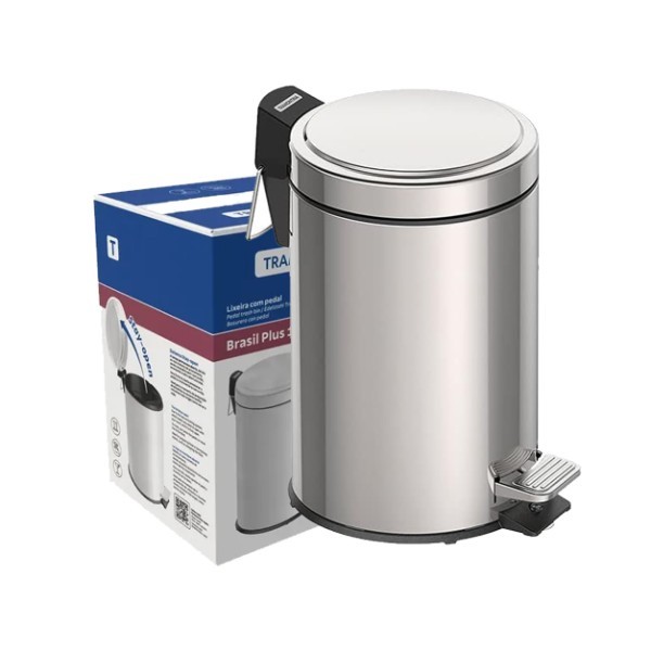 TRAMONTINA SS PEDAL BIN 12L