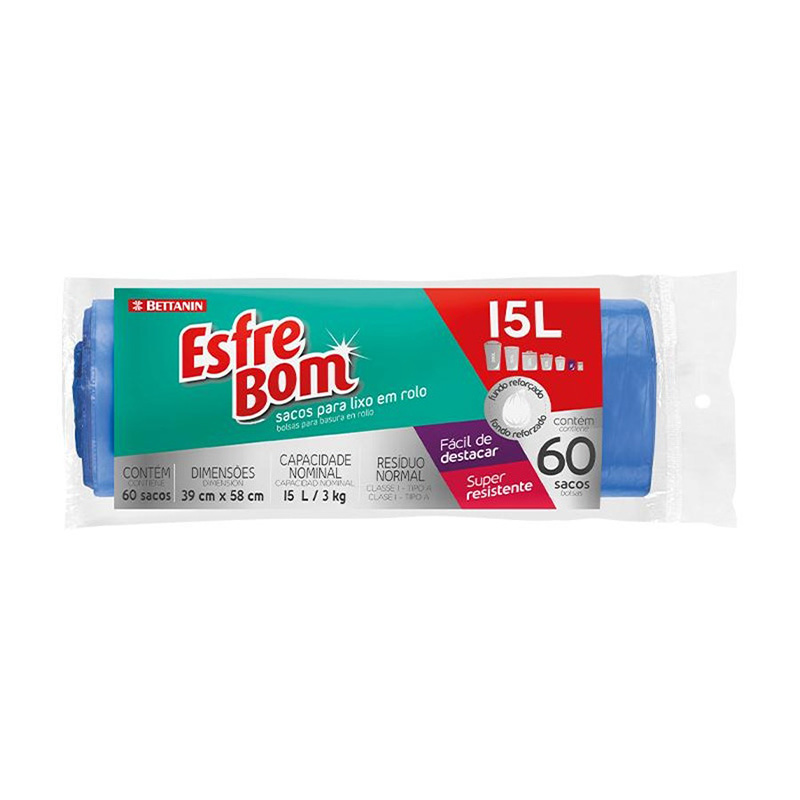 BETTANIN TRASH BAG ROLL 15L ESFREBOM
