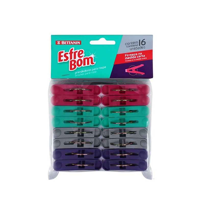 BETTANIN CLOTHES PEG 16PCS ESFREBOM