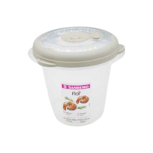 SANREMO ROUND PLASTIC CONTAINER 480ML