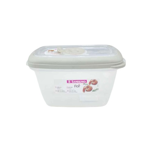 SANREMO RECTANG PLASTIC CONTAINER 700ML.