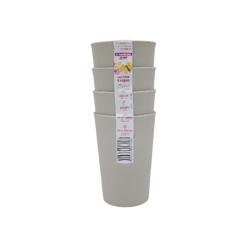 SANREMO PLASTIC CUPS SET 4 UN 270ML