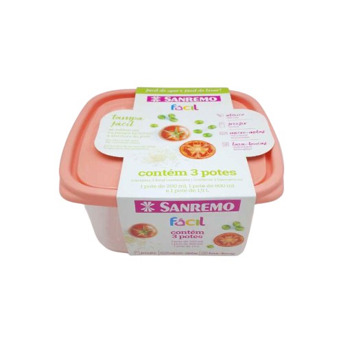 SANREMO PLASTIC CONTAINER SET 3 UN