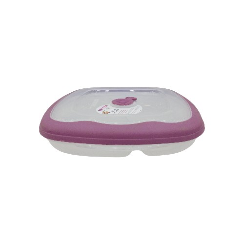 SANREMO PLASTIC SNACK BOX W COMPART 1.5L