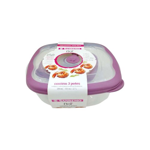 SANREMO CONTAINER SET 3PCS