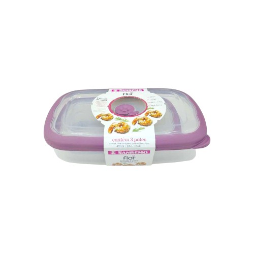 SANREMO PLASTIC CONTAINER SET 3 UN