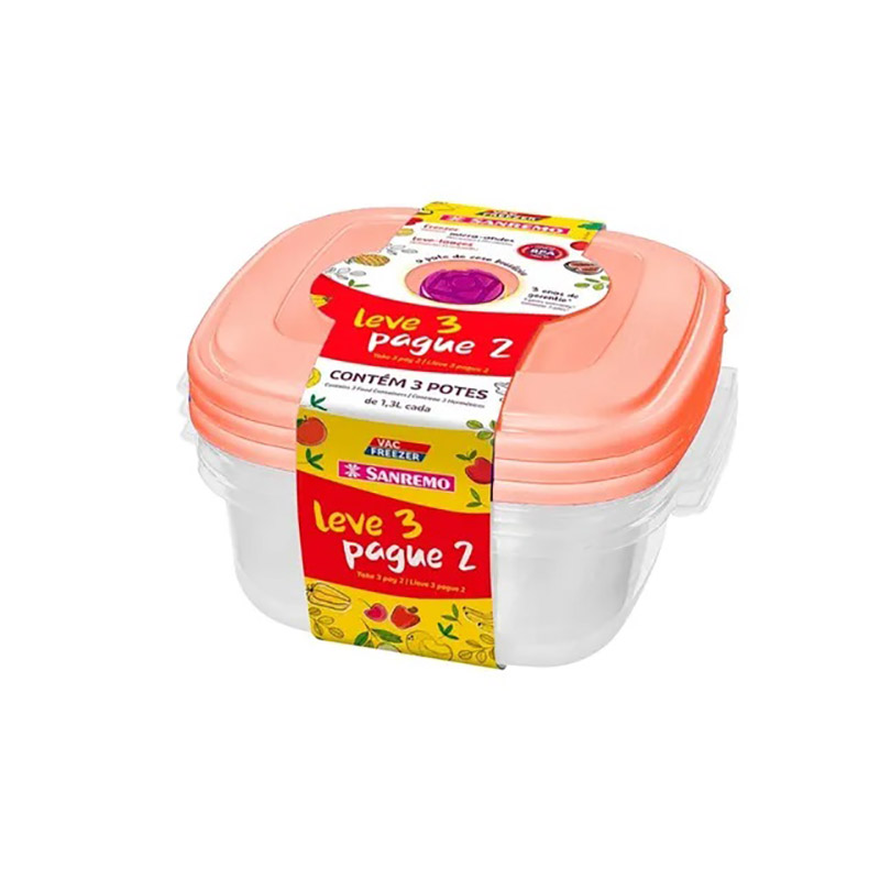 SANREMO PLASTIC T3P2 CONTAINER SET 1.3L