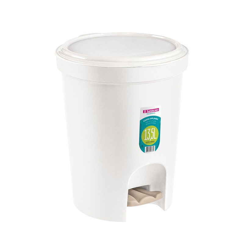 SANREMO ROUND PEDAL BIN 13.5L
