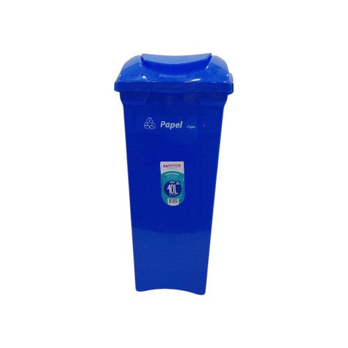 SANREMO PLASTIC SELECT WAST CAN BLUE 40L