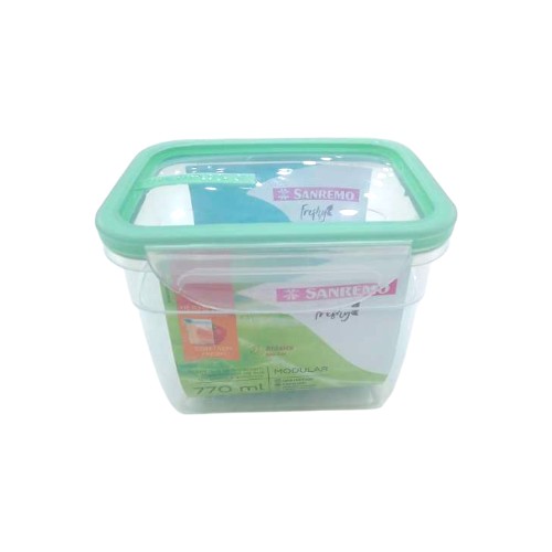 SANREMO PLASTIC CONTAINER W LOCK 770ML.