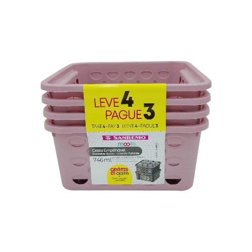 SANREMO PLASTIC T4P3 BASKET SET 746ML