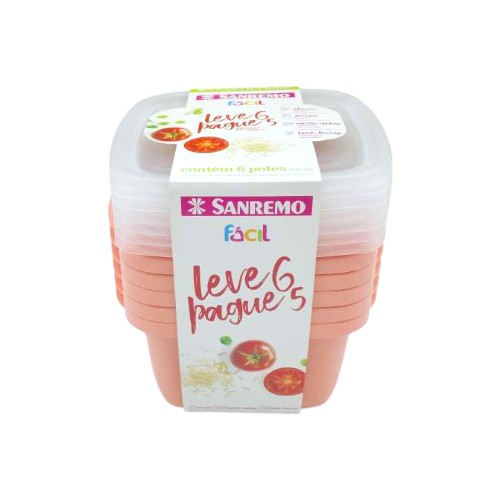 SANREMO PLASTIC T6P5 CONTAINER SET 800ML