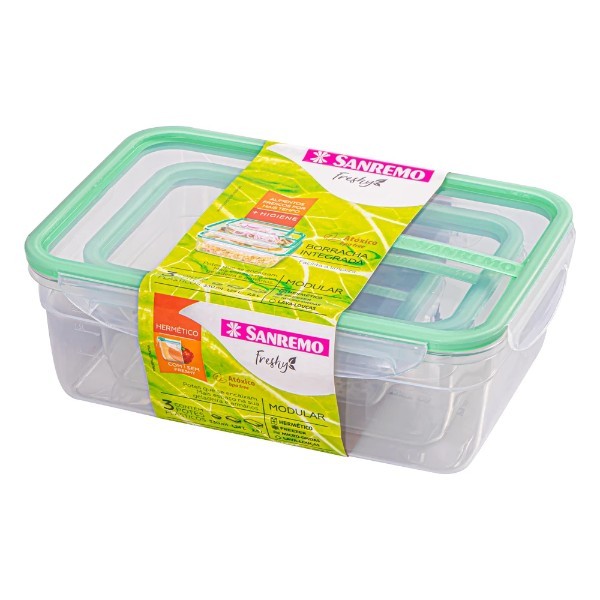 SANREMO PLASTIC CONTAINER SET 2 UN