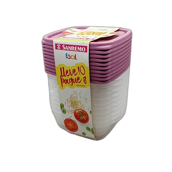 SANREMO CONTAINER SET 530ML 10PCS