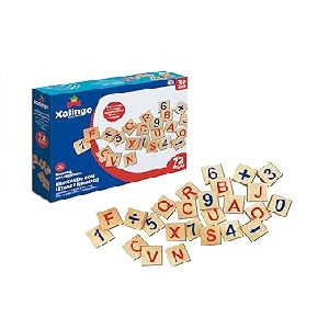 XALINGO PLAYING WITH LETTERS AND NUMBERS 72 PCS 50