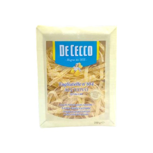 TAGLIATELLE ALL UOVO 250G DE CECCO
