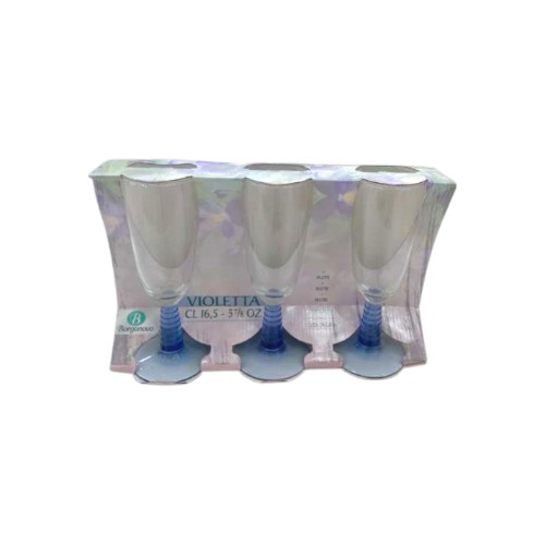 WINE GLASSES 3PCS SET VIOLETTA.
