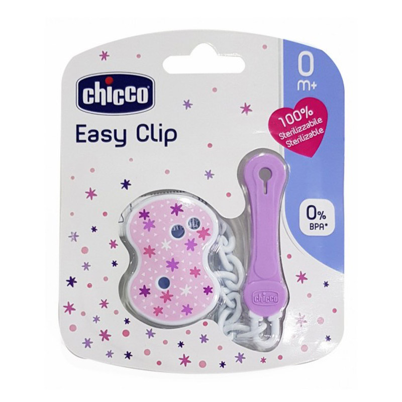 EASY CLIP WITH CHAIN PINK