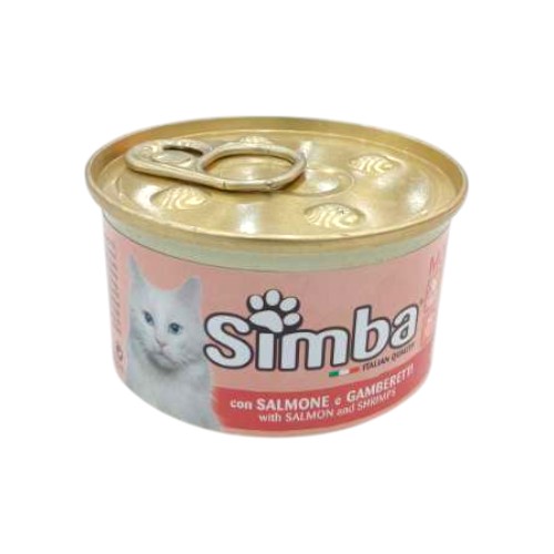 SIMBA CAT FOOD 85G SALMON  SHRIMPS