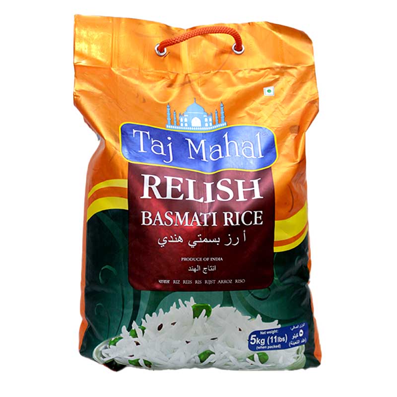 TAJ MAHAL RELISH BASMATI RICE 5KG