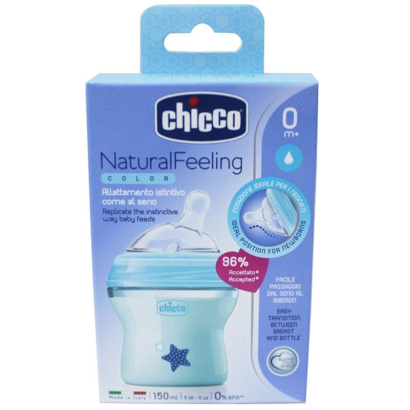 BOTTLE FEEDING CHICCO NATURAL FEELING 0M+ 150ML
