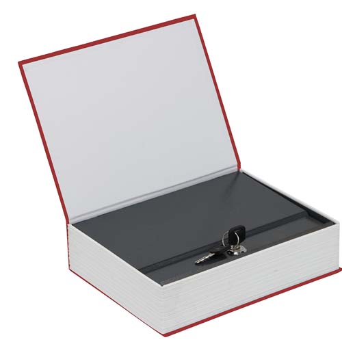 SAFEINSIDE BOOK SAFE RED