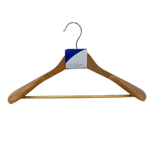 HANGERS WOODEN COAT NATURAL 1PC