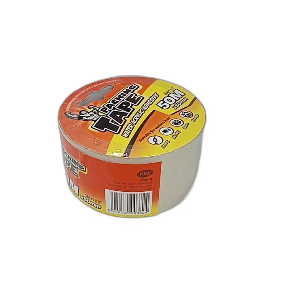 UBL PACKING TAPE CLEAR 50MX50MM