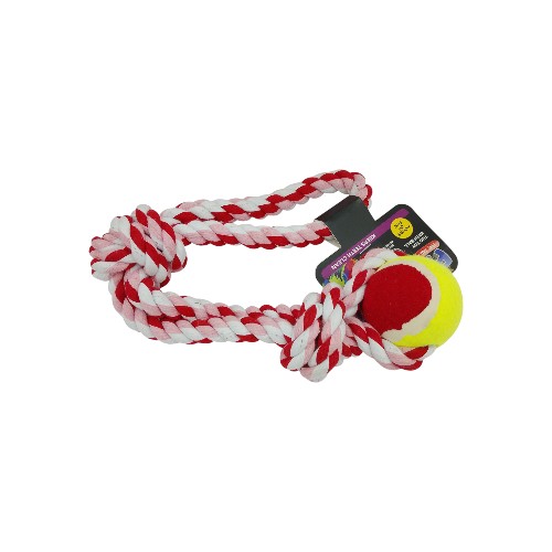 UBL DOG TOY WITH BALL 45CM 3 ASSORTED