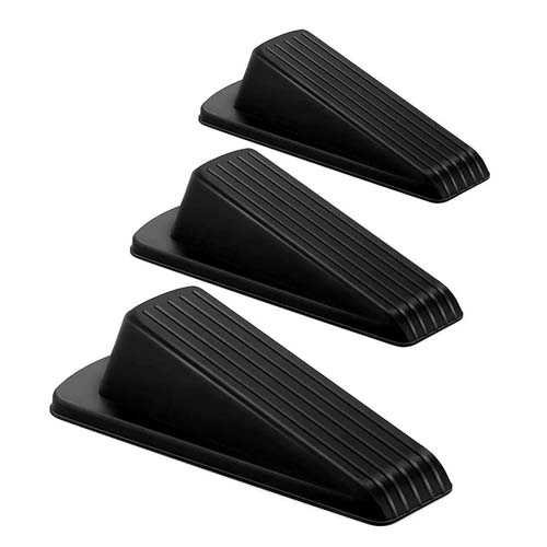 UBL RUBBER DOOR STOPPER 3 PACK-ASSORT