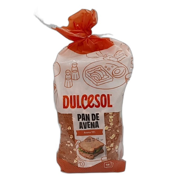 DULCESOL OAT SLICED BREAD 460G