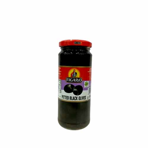 FIGARO PITTED BLACK OLIVES 340G