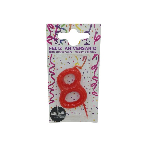 BIRTHDAY CANDLE NO 8