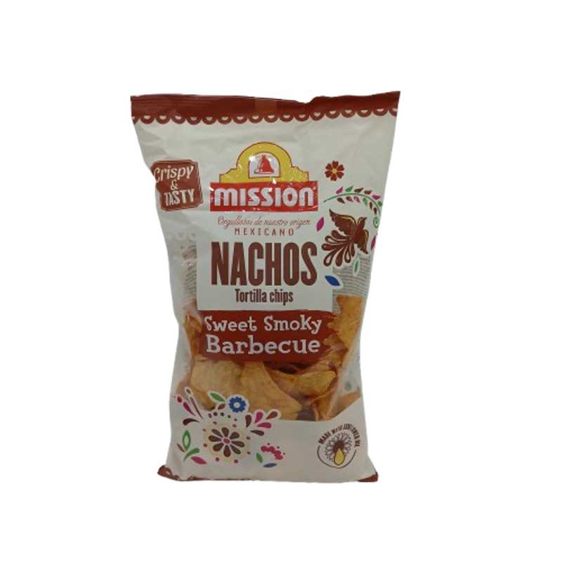 MISSION TORTILLA CHIPS SMOKY BBQ 175G