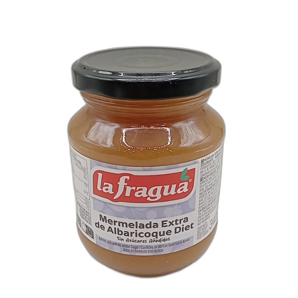 LA FRAGUA APRICOT JAM WITH NO ADDED SUGAR 340G