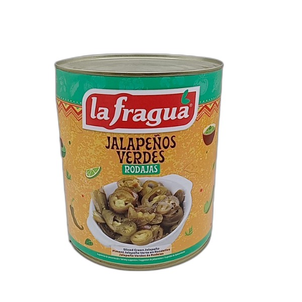 LA FRAGUA SLICED GREEN JALAPEÑO 3.1KG